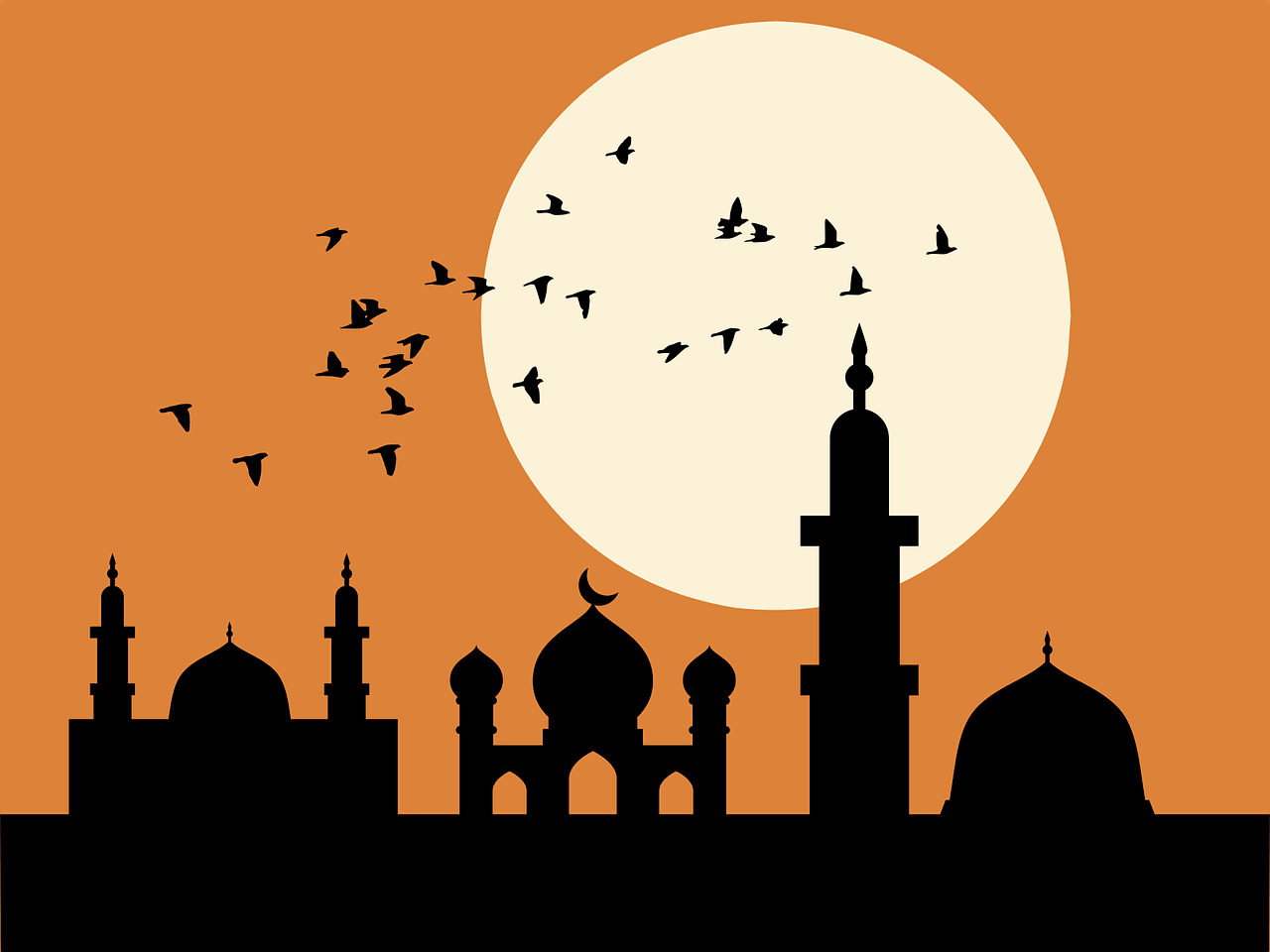 Hoors in islam,mosque, sunset, silhouette-8008801.jpg