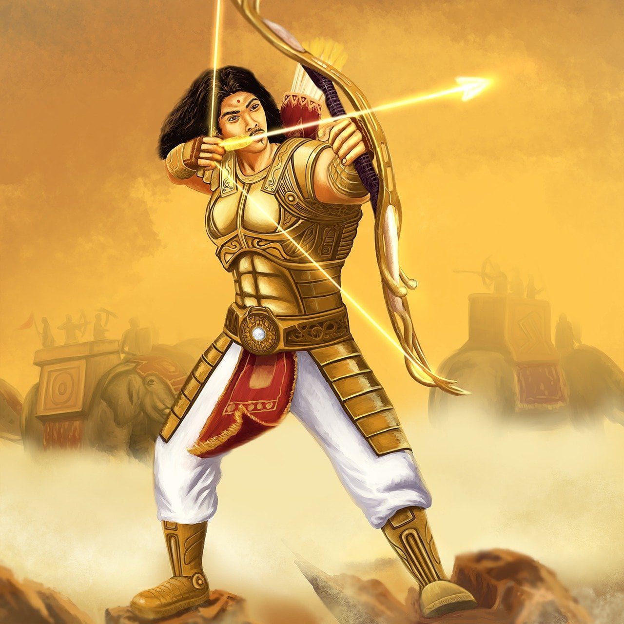 श्री कृष्ण, arjuna, warrior, bow and arrows-5415282.jpg